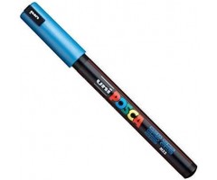 Marker Uni Posca 0,7mm, igale pinnale - sinine metallik